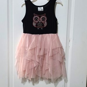 Knit works, 4t, black/light pink